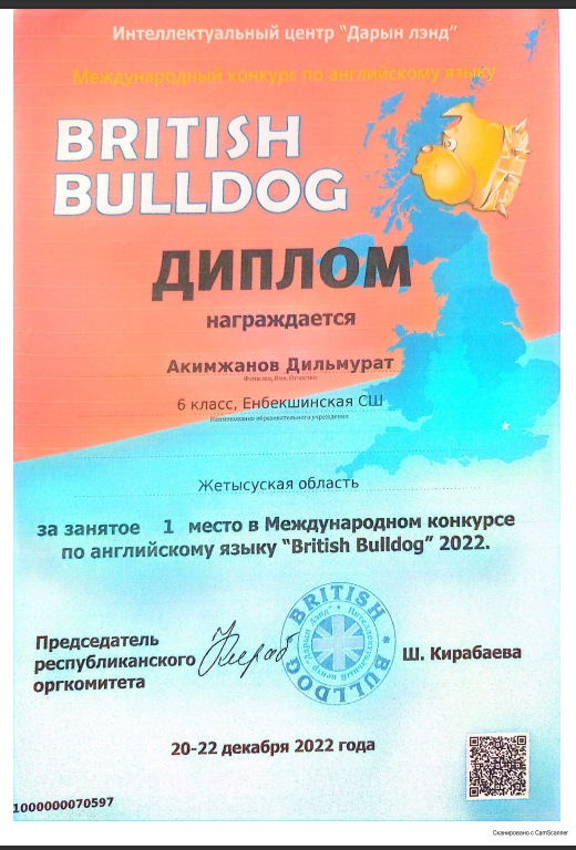 Международный конкурс по английскому языку в  "British Bulldog" приняли участие 21 учащихся и были награждены дипломами  I, II степени